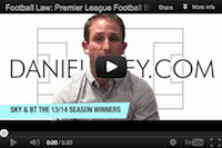 The final score on football law on YouTube